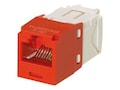 Panduit Mini-Com Cat6 Modular Jack, 8-Position, 8-Wire, Red, CJ688TGRD, 41717377, Premise Wiring Equipment Panduit Mini-Com Cat6 Modular Jack, 8-Position, 8-Wire, Red, CJ688TGRD, 41717377, Premise Wiring Equipment