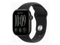 Apple Watch Series 12, 42mm, GPS, Black Aluminum Case with Black Sport Band - M L, MJEC4LS/A, 42195740, Wearable Technology - Apple Watch Series 6-7