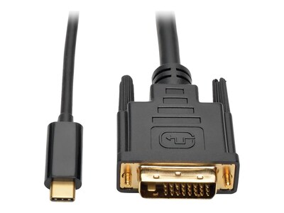 Tripp Lite USB 3.1 Gen 1 Type C (USB-C) to DVI M M 1080p Adapter Converter Cable, 6ft, U444-006-D, 33923709, Cables