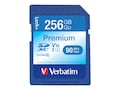 Verbatim 256GB Premium SDXC UHS-I V10 U1 Memory Card, Class 10, 99828, 36152778, Memory - Flash Verbatim 256GB Premium SDXC UHS-I V10 U1 Memory Card, Class 10, 99828, 36152778, Memory - Flash