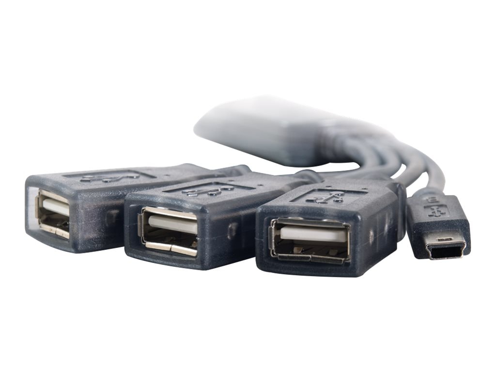 C2G 4-Port USB 2.0 Mobile Compact Travel Hub Cable (27402)