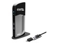 Plugable USB-C and USB 3.0 2x HDMI-GigE Dual Monitor Laptop Docking Station, UD-3900C, 41328005, Docking Stations & Port Replicators