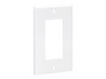 Tripp Lite Single-Gang Faceplate Decora ACCSSTYLE Vertical White , N042D-100-WH, 37978248, Premise Wiring Equipment