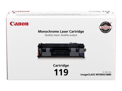 Canon Black 119 Toner Cartridge, 3479B001, 11113351, Toner and Imaging Components - OEM