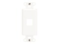 On-Q DECOR OUTLET STRAP 1 PORT WH, WP3411WH                      , 41931979, Rack Mount Accessories