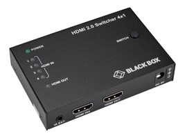 Black Box VSW-HDMI2-4X1 Main Image from Left-angle