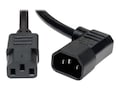 Tripp Lite Heavy-Duty Power Cord IEC-320-C13 to Right-Angle IEC-320-C14, 250V 15A, 14AWG SJT, 6ft, P005-006-14RA, 16130926, Power Cords Tripp Lite Heavy-Duty Power Cord IEC-320-C13 to Right-Angle IEC-320-C14, 250V 15A, 14AWG SJT, 6ft, P005-006-14RA, 16130926, Power Cords