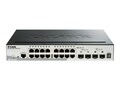 D-Link SmartPro 16-Port Gigabit Switch w 2 SFP And 2 10GBE SFP+, DGS-1510-20, 16933817, Network Switches