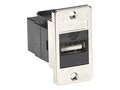 Black Box USB (Type A-Type B) Panel-Mount Coupler, Black, FMT1050, 9213168, Rack Mount Accessories
