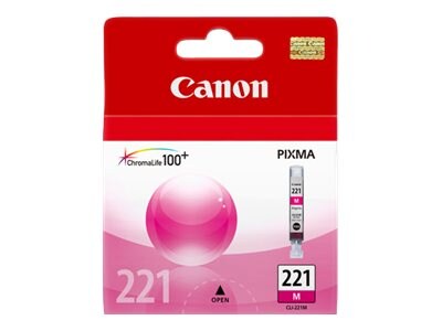 Canon Magenta CLI-221 Ink Tank, 2948B001, 8976243, Ink Cartridges & Ink Refill Kits - OEM