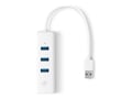 TP-LINK USB 3.0 3-Port Hub & Gigabit Ethernet Adapter 2 in 1 USB Adapter, UE330, 36233720, USB & Firewire Hubs TP-LINK USB 3.0 3-Port Hub & Gigabit Ethernet Adapter 2 in 1 USB Adapter, UE330, 36233720, USB & Firewire Hubs