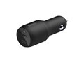 Belkin 36W Dual-Port USB-C Fast Charging Car Charger, Black, CCB002BTBK, 38407244, Batteries - Other
