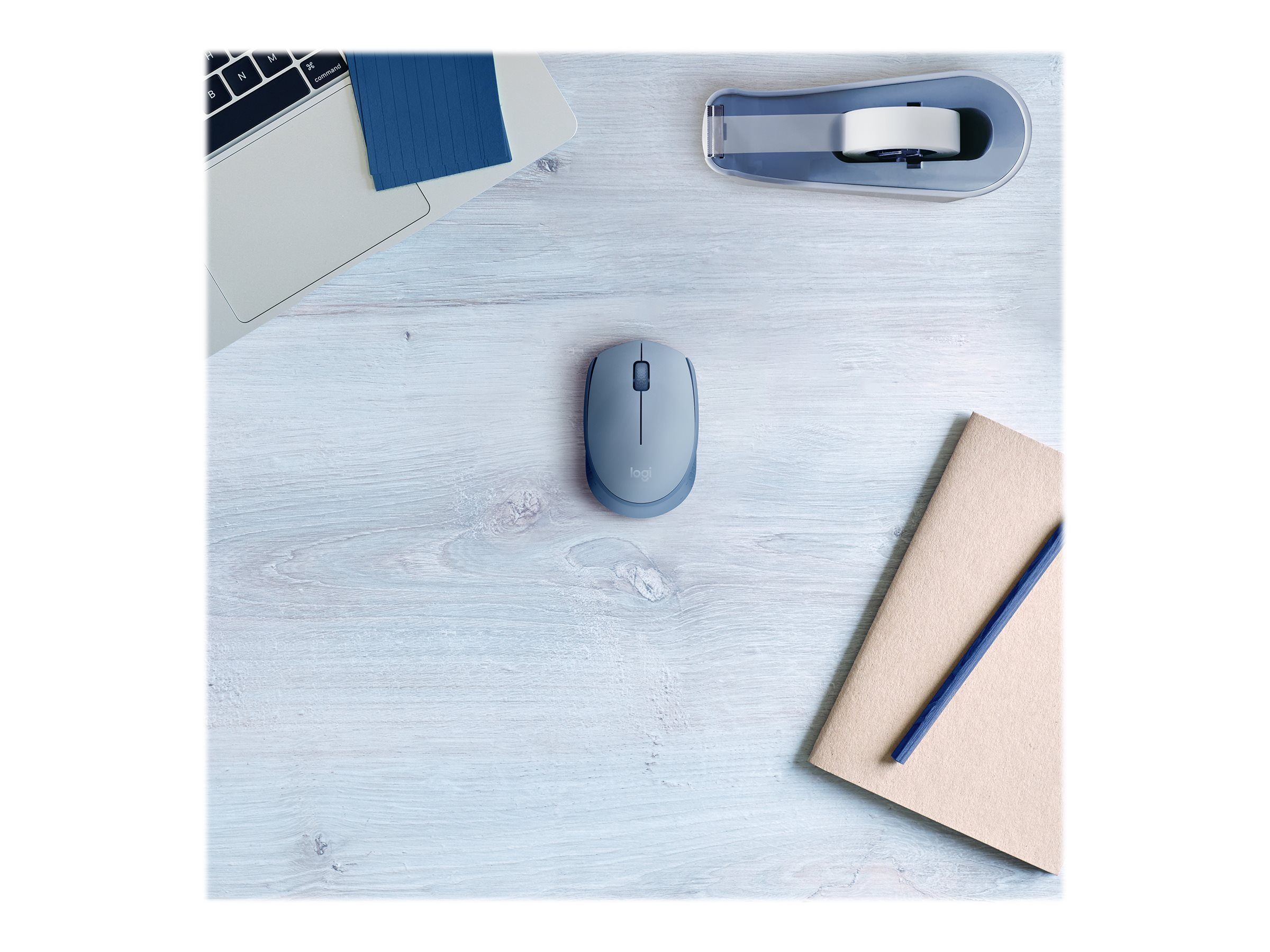 Logitech M170 Wireless Mouse, Blue Gray (910-006863) 
