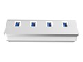 Sabrent 4-Port USB 3.0 Hub w  30 Cable, Silver Aluminum, HB-MAC3, 19601287, USB & Firewire Hubs
