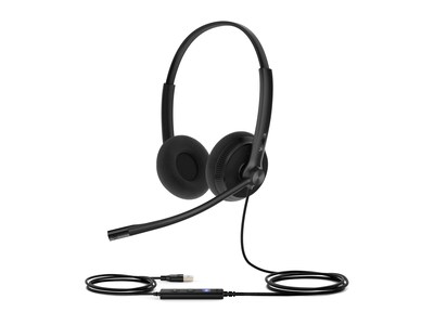 Yealink UH34 Lite Dual USB Wired Headset for Microsoft Teams (1308048), 1308048, 41613374, Headsets (w/ microphone)