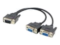 AddOn VGA to 2x VGA M F Adapter, 8, VGASPLMFF, 17976552, Adapters & Port Converters