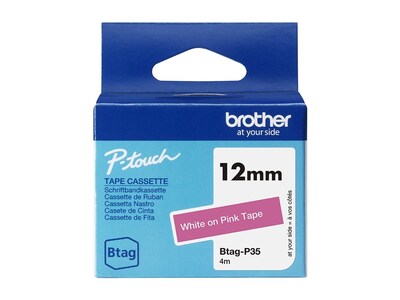 Brother 0.47 IN X 13.1 FT 12 MM X 4 M, BTAGP35                       , 41959715, Paper, Labels & Other Print Media