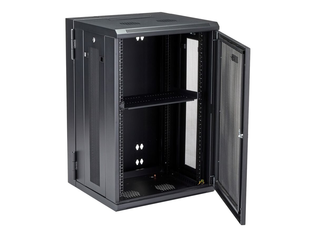 Startech .com 18U 19 Wall Mount Network RackAdjustable Depth 12-20 Open  Frame for Server Room /AV/Data/Computer Equipment w/Cage RACK-18U-20-WALL-OA  - Corporate Armor