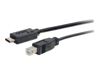 C2G USB 2.0 Type C to USB Type B M M Cable, Black, 3ft, 28858, 25616557, Cables C2G USB 2.0 Type C to USB Type B M M Cable, Black, 3ft, 28858, 25616557, Cables