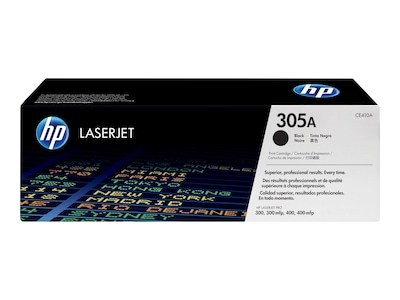 HP 305A (CE410A) Black Original LaserJet Toner Cartridge, CE410A, 13592068, Toner and Imaging Components - OEM