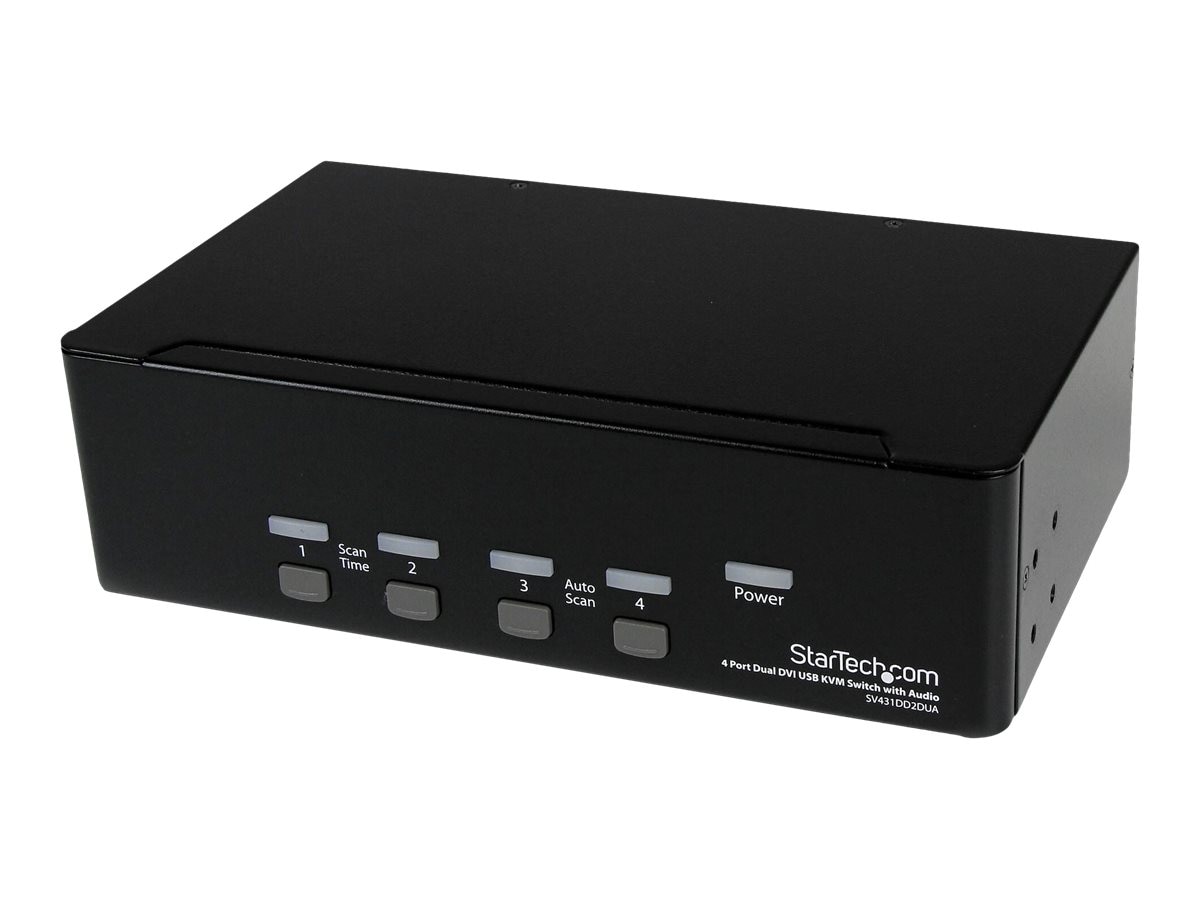 StarTech.com USB 2.0 DUAL DVI USB Switch, with Audio (SV431DD2DUA)