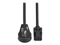 Tripp Lite 360-Degree Rotating Right-Angle NEMA 5-15P to C13 10A 125V 18AWG Power Cord, Black, 6ft, P006-006-15RR , 42140987, Power Cords Tripp Lite 360-Degree Rotating Right-Angle NEMA 5-15P to C13 10A 125V 18AWG Power Cord, Black, 6ft, P006-006-15RR , 42140987, Power Cords