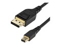 StarTech.com 8K 60Hz HBR3 4K VESA Certified Mini DisplayPort to DisplayPort 1.4 Cable, 2m, DP14MDPMM2MB, 41263881, Cables
