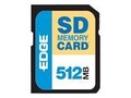 Edge 512MB Secure Digital Card, PE189419, 418637, Memory - Flash