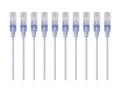 Monoprice CAT6A UTP 30AWG 10G Pure Bare Copper Snagless Patch Cable, White, 1ft, 10-pack, 15152, 41717004, Cables Monoprice CAT6A UTP 30AWG 10G Pure Bare Copper Snagless Patch Cable, White, 1ft, 10-pack, 15152, 41717004, Cables