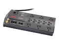 APC Performance SurgeArrest 3020 Joules with Telephone Splitter, Coax, Network, 120V, (11) Outlets, P11VNT3, 8342136, Surge Suppressors