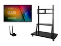 ViewSonic Bundle 55 IFP5550 ViewBoard 4K LED-LCD Touchscreen Display with Wireless AC Adapter, Trolley Cart, IFP5550-E2, 36339831, Monitors - Large Format - Touchscreen