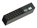 C2G PDU,NMETER,2U,24A,208V,12XC13,4XC19, LP-42320, 36862008, Power Distribution Units