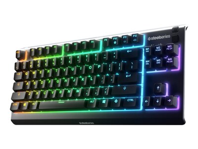 Steelseries Apex 3 TKL Gaming Keyboard with RGB Lighting - Black, 64831, 41763446, Keyboards & Keypads