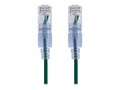Monoprice SlimRun Cat6A Ethernet Patch Cable - Snagless RJ45_ UTP_ Pure Bare Copper Wire_ 10G_ 30AWG_ 14ft_ Gr, 16335                         , 42005694, Cables