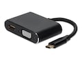 AddOn USB-C Male to HDMI (4K), VGA Female Black Hub with Aluminum Housing, 7, USBC2H4VMFAL-AA, 38126012, Adapters & Port Converters AddOn USB-C Male to HDMI (4K), VGA Female Black Hub with Aluminum Housing, 7, USBC2H4VMFAL-AA, 38126012, Adapters & Port Converters