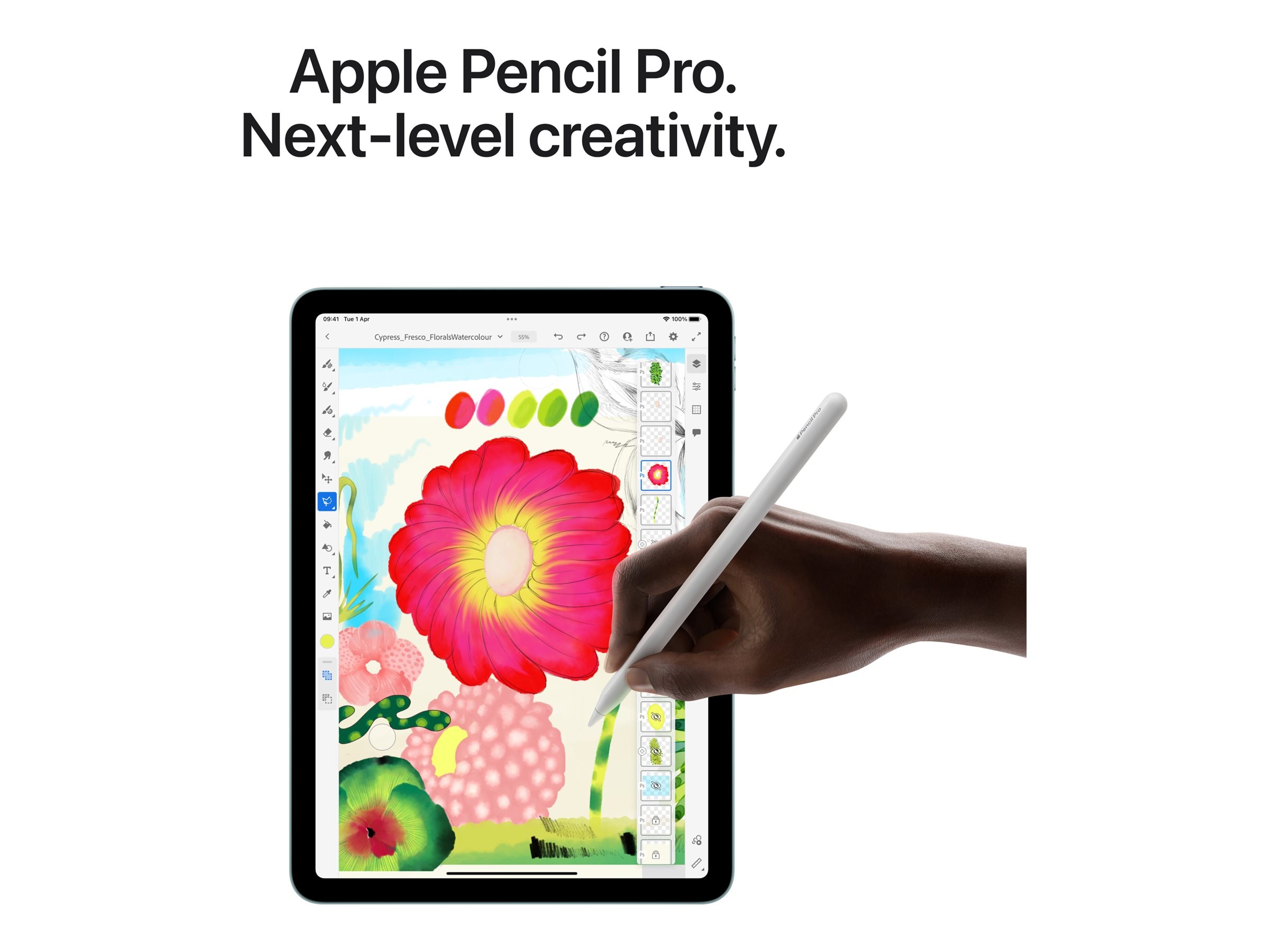 luki　iPad Air4スペースグレー + Apple Pencil iPad Air 4 + Apple Pencil Pack – Plug
