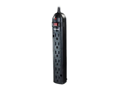 Weltron Winston 6-Outlet Surge Protector Power, WSP-600PLF-15BK, 41046284, Surge Suppressors Weltron Winston 6-Outlet Surge Protector Power, WSP-600PLF-15BK, 41046284, Surge Suppressors