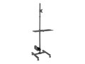 Tripp Lite Height Adjustable Mobile Workstation with Monitor Mount for 17-32 Displays, DMCS1732S, 37137967, Stands & Mounts - Desktop Monitors