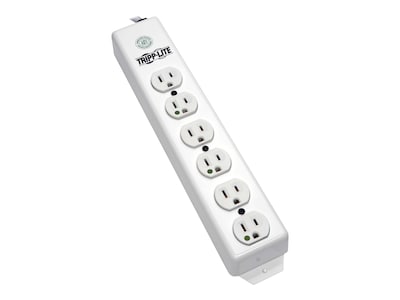 Tripp Lite Multiple Outlet Strip 15-Amp (6) Outlet Hospital Grade 1.5ft Cord, PS-602-HG, 5374503, Power Strips Tripp Lite Multiple Outlet Strip 15-Amp (6) Outlet Hospital Grade 1.5ft Cord, PS-602-HG, 5374503, Power Strips