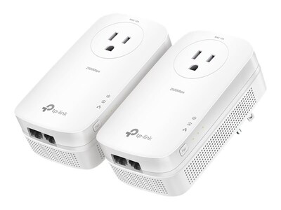 TP-LINK AV2000 2-Port Gigabit Passthrough Powerline Starter Kit (2-Pack), TL-PA9020P KIT, 32252616, Network Adapters & NICs