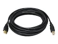 Monoprice 28 24AWG USB-A to USB-B 2.0 Gold Plated Cable, Black, 15ft, 5440 , 42153493, Cables Monoprice 28 24AWG USB-A to USB-B 2.0 Gold Plated Cable, Black, 15ft, 5440 , 42153493, Cables