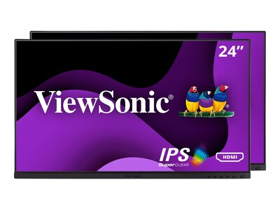 ViewSonic 23.8 VG2448A-2 Full HD LED-LCD Monitor, 2-pack (Head Only), VG2448A-2_H2, 41700247, Monitors ViewSonic 23.8 VG2448A-2 Full HD LED-LCD Monitor, 2-pack (Head Only), VG2448A-2_H2, 41700247, Monitors