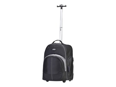 Targus Compact Rolling Backpack, Black, TSB750US, 13800373, Carrying Cases - Notebook