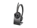 HP Poly Voyager 4320-M Microsoft Teams Certified USB-A Headset w  Charge Stand, 77Z00AA, 41713076, Headsets (w/ microphone)