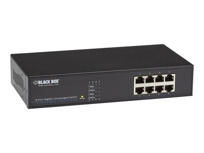 Black Box 8-Port GbE Unmngd Switch, LGB408A-R2, 32849691, Network Switches