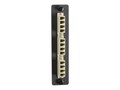 Black Box Standard Adapter Panel, Bronze Sleeves, (6) LC Duplex Pairs, Beige and Black, JPM455B-R2, 17409208, Patch Panels