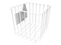6x6x6 Wire Basket , 51-3976, 32461670, Cart & Wall Station Accessories