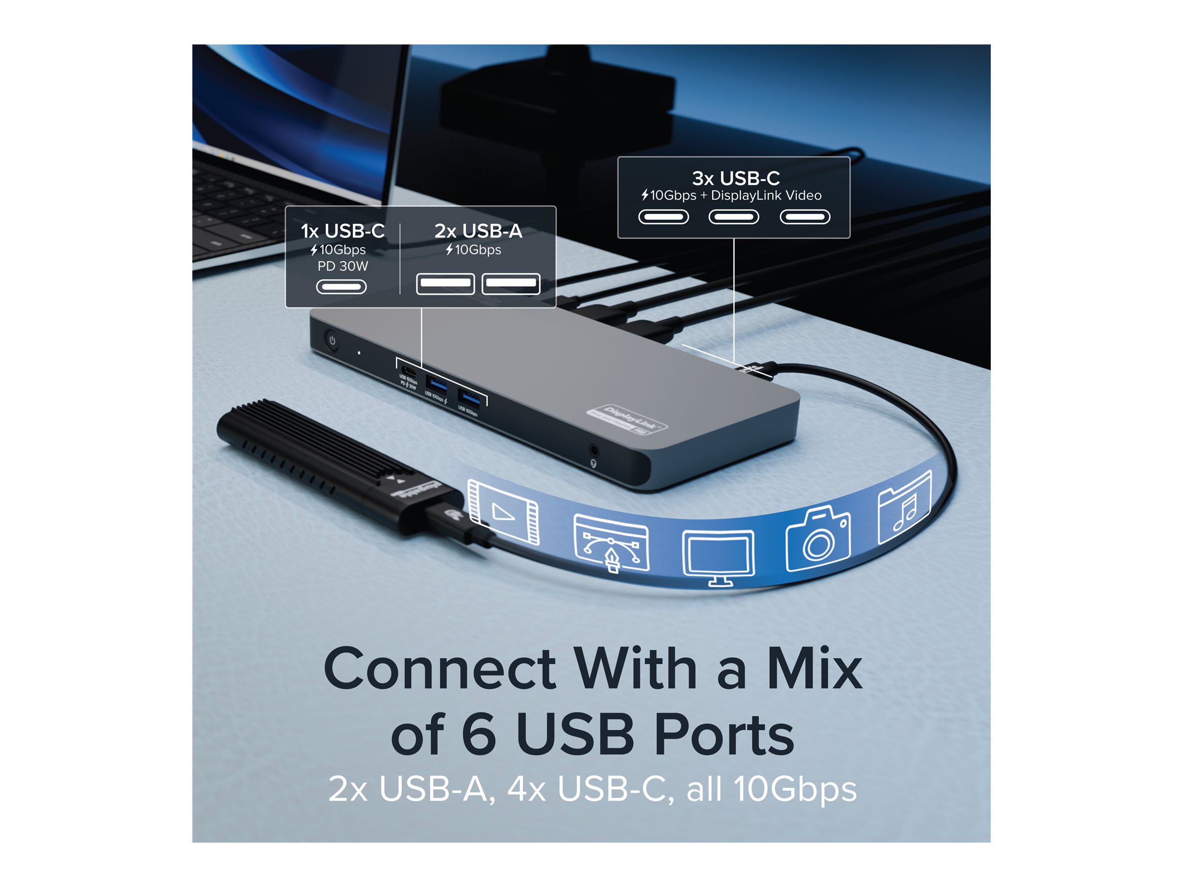 Plugable USB-C Docking Station - Thumbnail 3