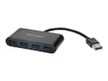 Kensington 4-Port UH4000 USB 3.0 Hub for Windows Mac, Black, K39121WW, 35988055, USB & Firewire Hubs