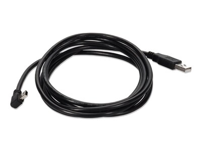 AddOn USB 2.0 Type A to Right Angle Mini USB 2.0 M M Extension Cable, 3ft, USBEXTABMNRT3-AO, 37696427, Cables